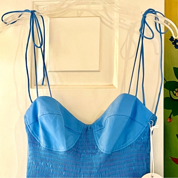 🌺🎉HP🎉🌺 NWOT Staud Landry Maxi Dress Azure - Picture 11 of 16